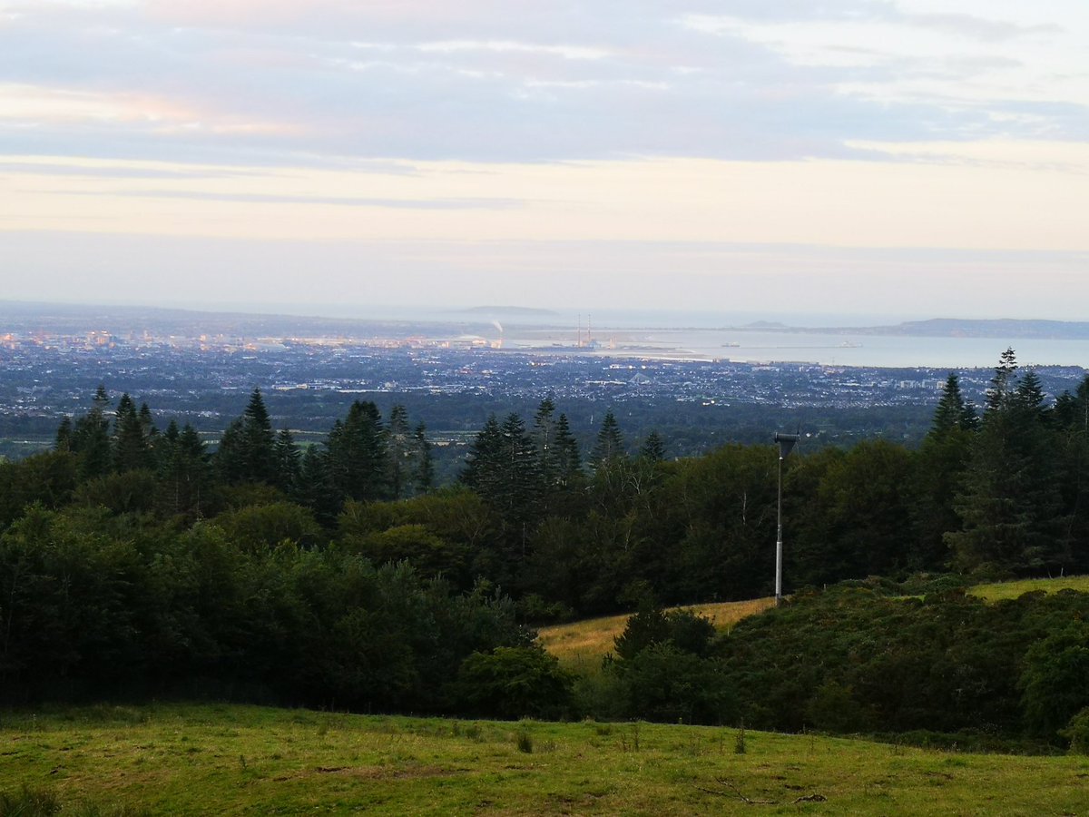 Evening sunset over Dublin