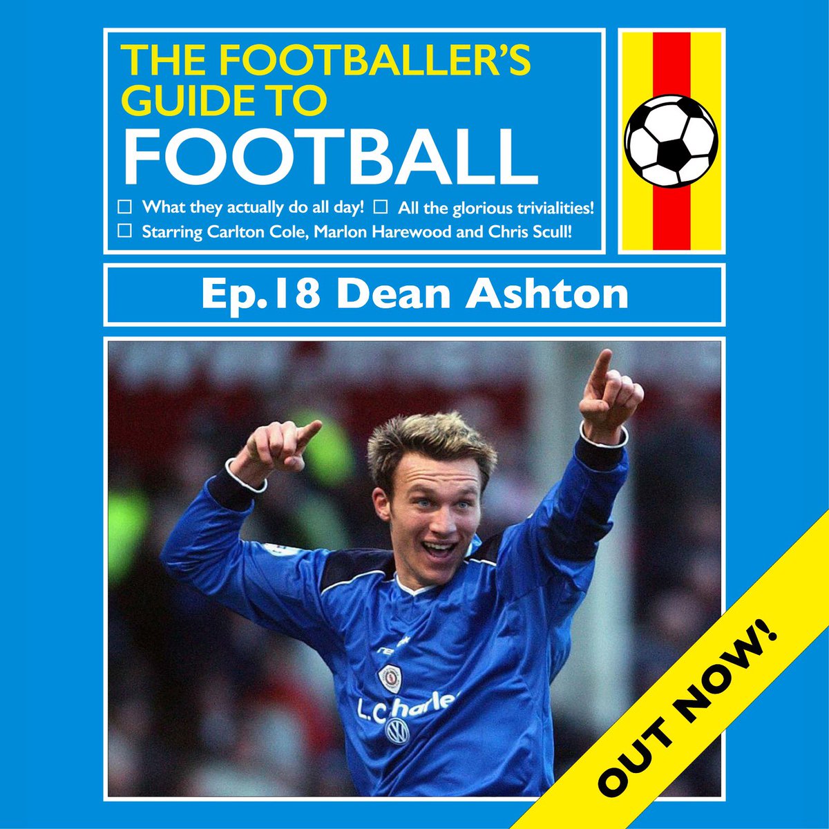 TFG2F's tweet photo. This week we are joined by the big man  @TheDeanAshton. He shares with us his pathway to the big time and the hurdles he faced on the way. Great mindset, great player. Out now on all your major podcast outlets. 📲🎧⚽️ https://t.co/UYw99OHE4M