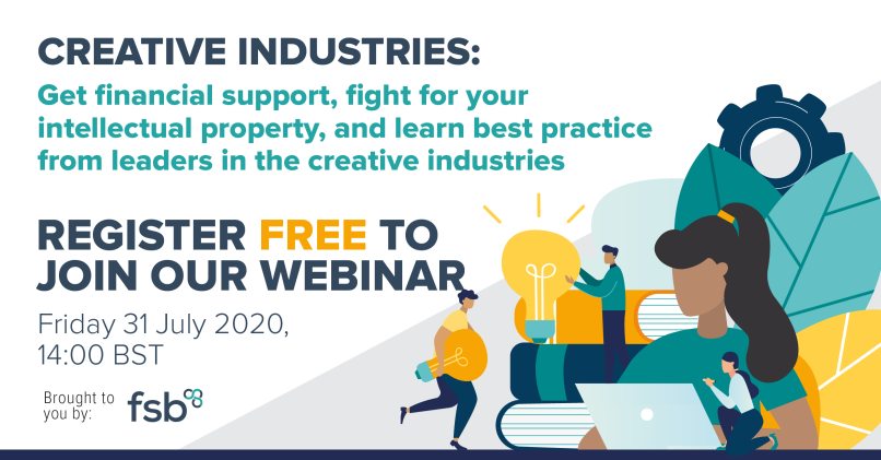 fsb_policy's tweet photo. Join us on Friday 31 July for our webinar on the creative industries๐ง๐ฝโ๐ป
Sign up for tips on how to get financial support, fight for your intellectual property and learn best practice from leaders in the industries. Tweet your questions with #FSBhelp: https://t.co/uwJv6fy6aN https://t.co/iaYjUN9sZU