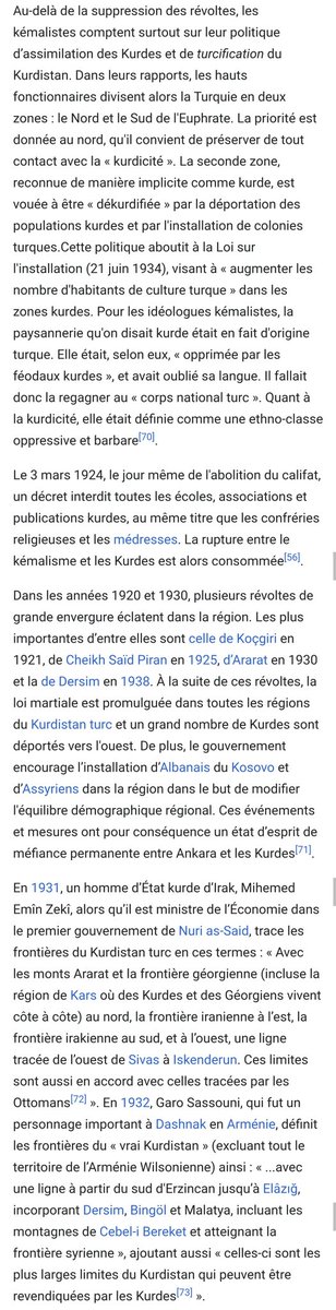 Pour déshumaniser le peuple kurde, des rumours & âneries circulaient de types :-on les appellaient "les Trucs des montagnes"-le mot Kurde (ou Kürt en turc) provenait du sons lorsqu'on marche sur la neige (Kart-kurt) en turc-les Alevis kurdes avaient des queues comme les singes