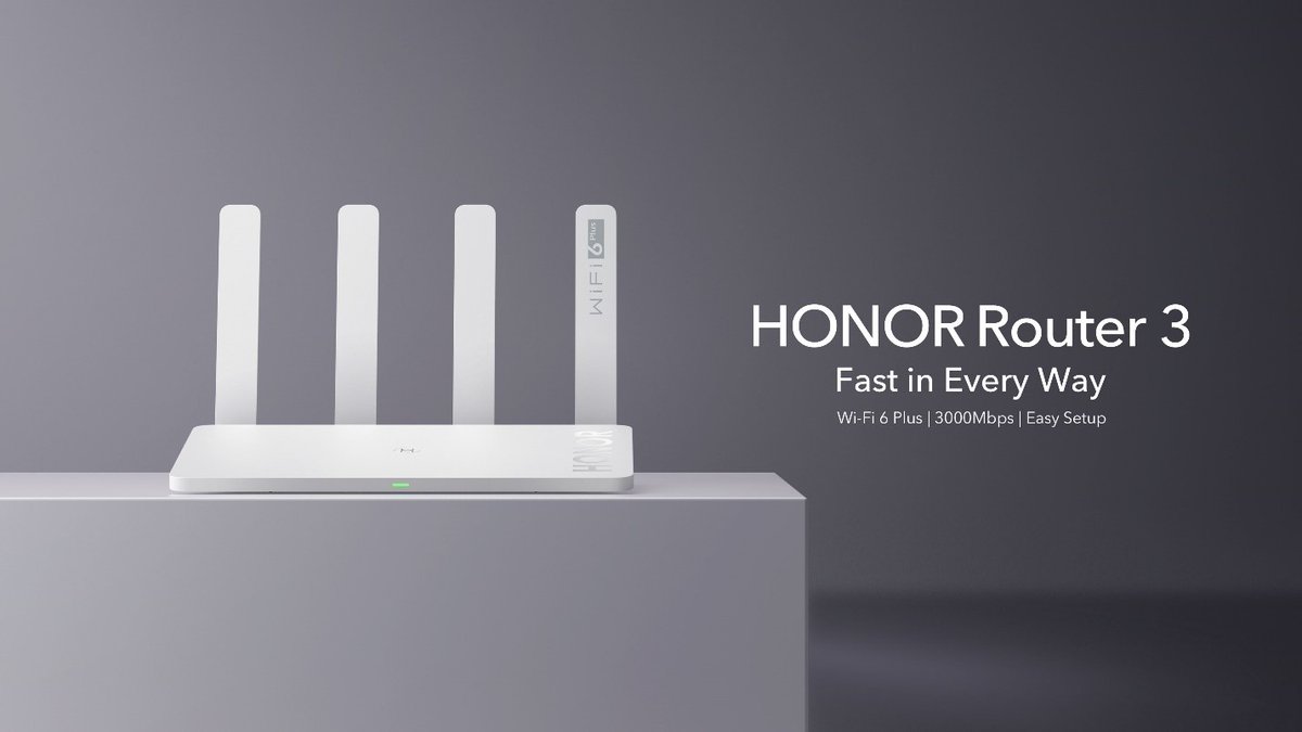 bhavis's tweet photo. #WiFi6Plus is finally here!
Get faster Wi-Fi speed on all your devices with the all-new #HONORRouter3.
Available at just £79.99 on 23rd July at https://t.co/8pMsgyS1Ni!!! https://t.co/fydyujZZme