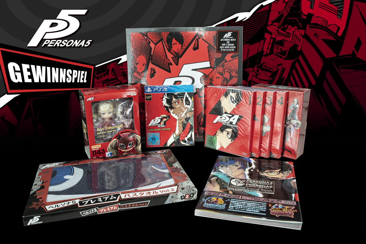 PLAION_DACH's tweet photo. #Gewinsspiel &amp; #Verlosung! Mit @blackscreenrec @figuchan &amp; @PepperAnime verlosen wir 3 #Persona5-Spezialpakete, auf die wir #Spiel, #Vinyl, #Bluray, #Towel , #Artbook, #Figurine aufteilen!  

Einfach uns FOLGEN, diesen Tweet LIKEN &amp; RETWEETEN.
#Glücksfee entscheidet am 26.7.! https://t.co/pMie6Uelv8