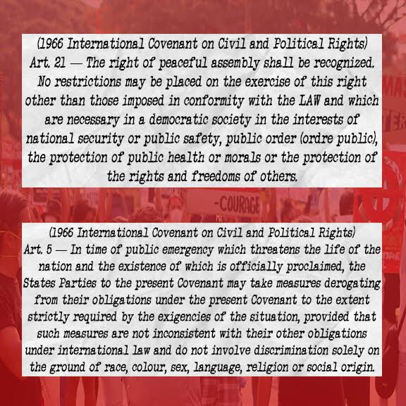AnakbayanUSTSHS's tweet image. The right to protest should never be suspended because our rights, even when pandemic persists, are universal and inalienable, a vital movement to petition the incompetent state and do better for the Filipino people.
#OustDuterte
#JunkTerrorLaw
#MassTestingPH