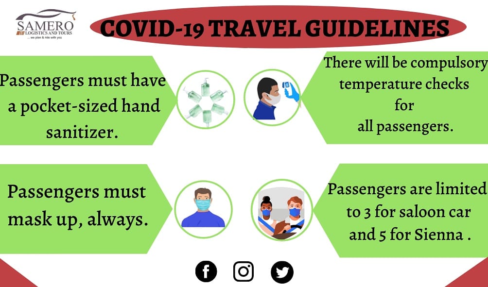 samerologistics's tweet photo. Dear esteemed customers, 

Kindly adhere to the travel guidelines stipulated by the company. We are dedicated to keeping you safe are at all times. 

Thank you.

#SLT #travellovers #exoticcars #logisticsolutions #locomotive #travelguidelines #interstatemovers #STAYSAFE https://t.co/Awxk3HjrS8