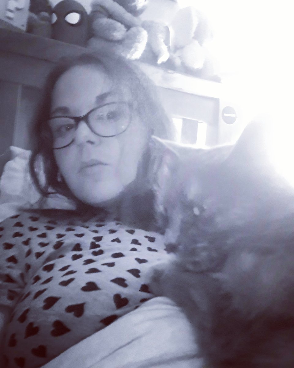 Fluffbutt and I like to start our day by plotting world domination.