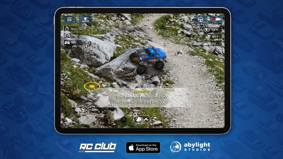 RC_ClubAR's tweet photo. The @abylight team isn’t your mom, but… Go play outside! #RCClubGame works perfectly for that 😉https://t.co/tnDwFeX8Q5
#lidar #rchobby #rccar #rcracer #rcdriving #ipadpro2020 #GamersUnite #videogames #summertime #AugmentedReality #rcdrift #iOS14 #rclife #indiegame https://t.co/dRza6008G1
