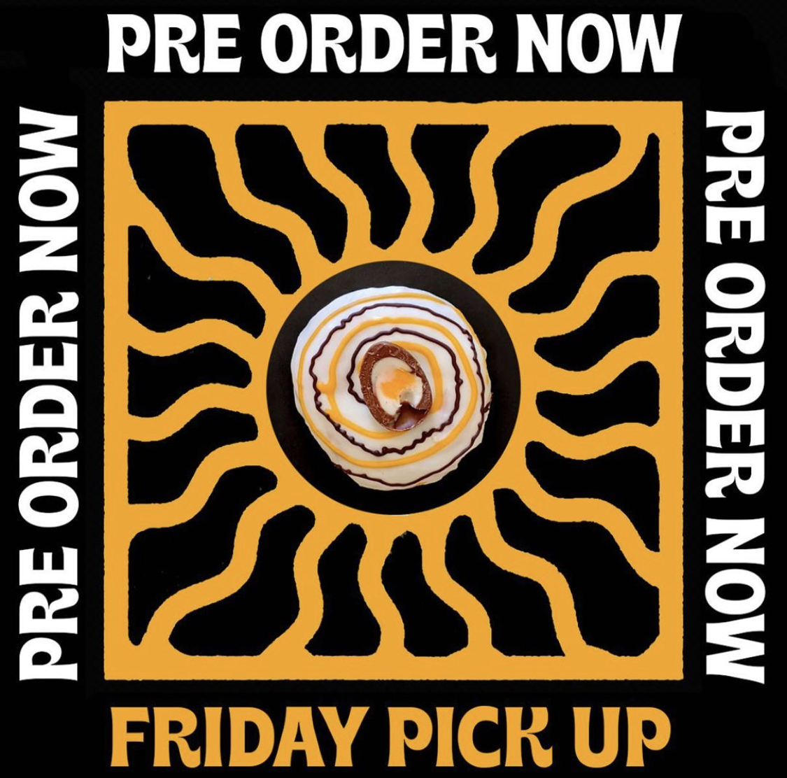 hideoutcoffeeco's tweet photo. PRE-ORDER NOW FOR FRIDAY PICK UP

https://t.co/WJTzCTpAGK

(and yes that's a Creme egg) https://t.co/AxJK2ZePey