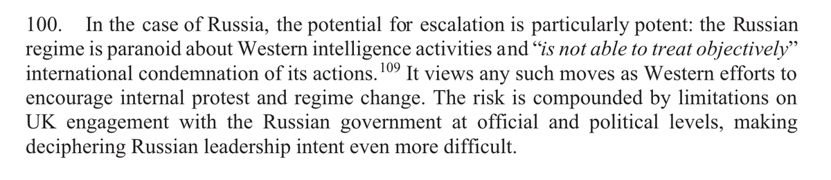 And an interesting paragraph on the Kremlin's reaction to attempts to limit its influence. This is an unexpectedly good report.