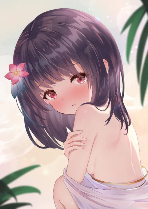 カモメに色々とひん剥かれたビカラちゃん 