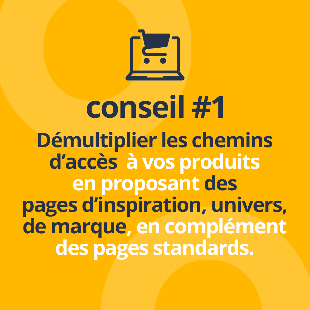 👉Conseil n°1 pour une meilleure expérience d'achat sur votre site #ecommerce : démultiplier les chemins d'accès à un même produit. sparkow.com/fr/