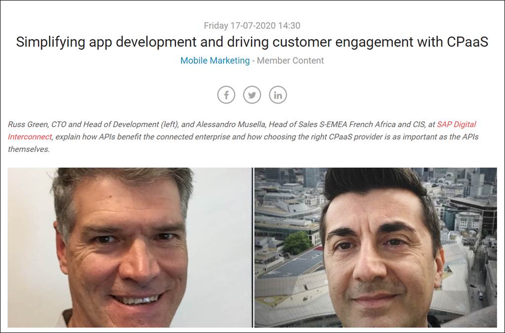 Discover more about how CPaaS can drive customer engagement
lnkd.in/dRUdd8W