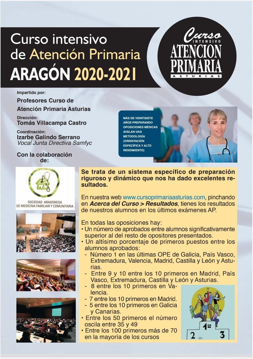 LocuelaDevil's tweet photo. ¡Preparate para la OPE 2020 de #MédicosdeFamilia de #Aragón! Salen 125 plazas. #OPE #Oposición @SamfycAragon https://t.co/DIU6bi5rH1