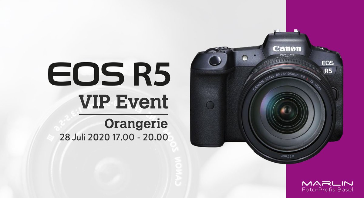 fotomarlinbasel's tweet photo. Hiermit laden wir Sie herzlich zur exklusiven Canon R5 VIP Tag Event ein.

Erleben Sie das neue EOS R5 live 
Anmelden hier 👉🏼👉🏼https://t.co/cFY6qsGvfh https://t.co/1l9qgAeSkh