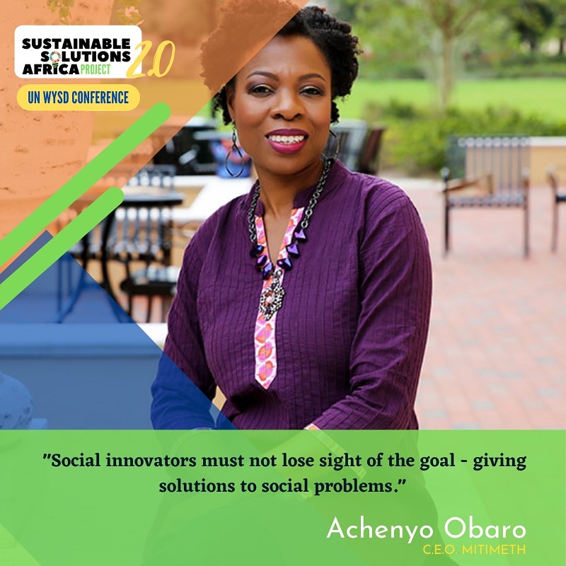 myWeForGood's tweet photo. Thank you Achenyo Obaro for this salient reminder. We must not lose sight of the goal.
#WYSD2020 #SSAfrica2020 #WeForGood #SustainableSolutions #Impact #Entreprenuership #UnitedNations https://t.co/15WiaMHoFT
