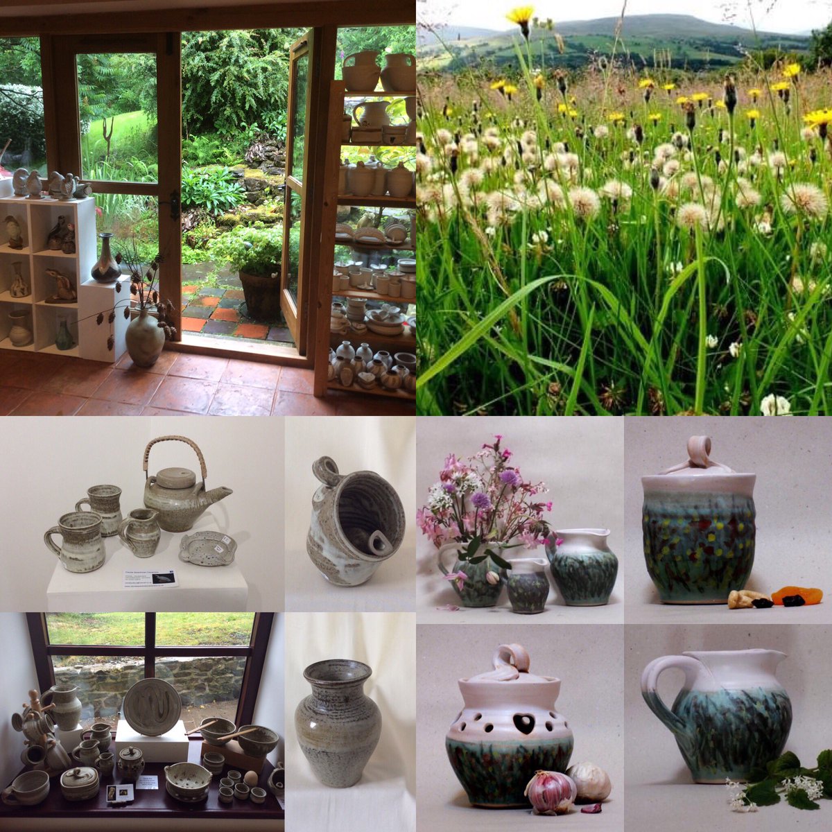OpenTywi's tweet photo. Fabulous weather today to visit @carolepottery ‘s open studio in Llanddeusant between Llanddeusant Church &amp; Red Kite.  Carole’s studio &amp; mountain garden are worth exploring set amongst wild flower meadows below the Black Mountain with the legendary Llyn y Fan Fach. https://t.co/pQYdlfcZrR