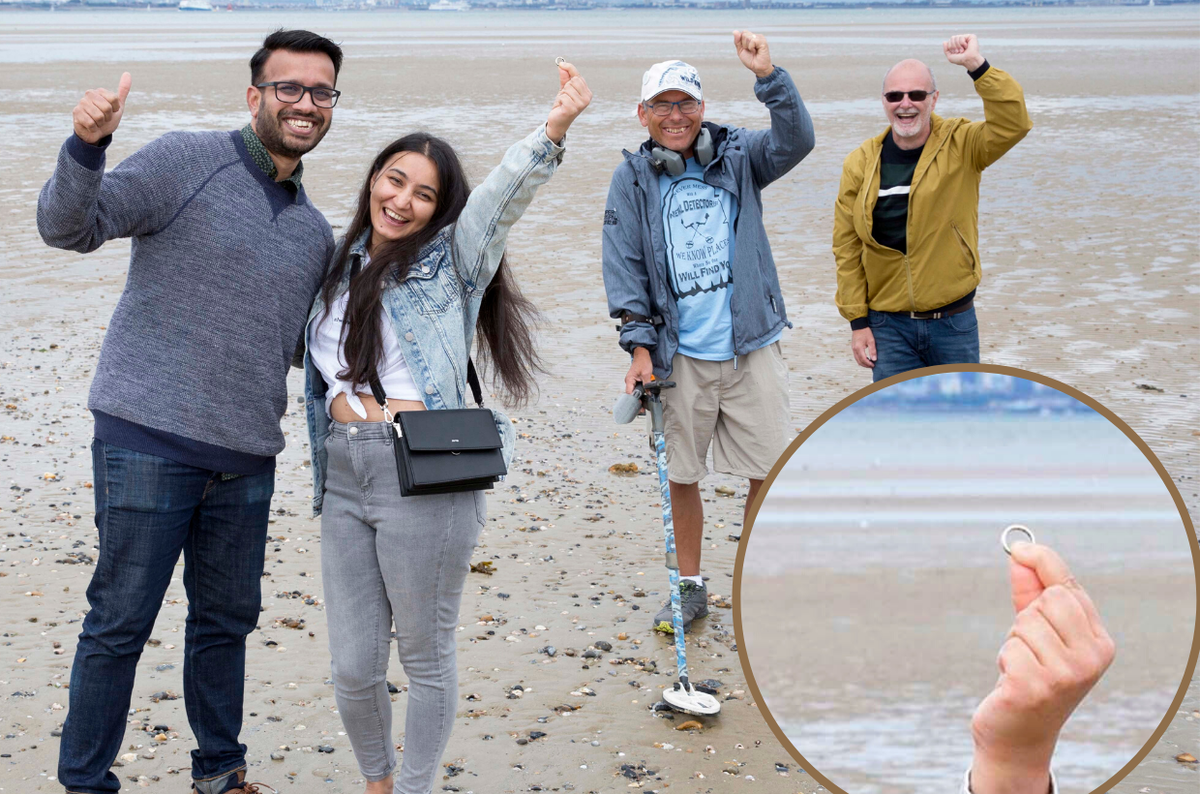 iwcponline's tweet photo. RING RING When Nishu called for help to find her lost wedding ring, the #IsleofWight stepped up. #iwnews #iow Story: https://t.co/Q5f8GkCkrS https://t.co/bxW0RbkQ68