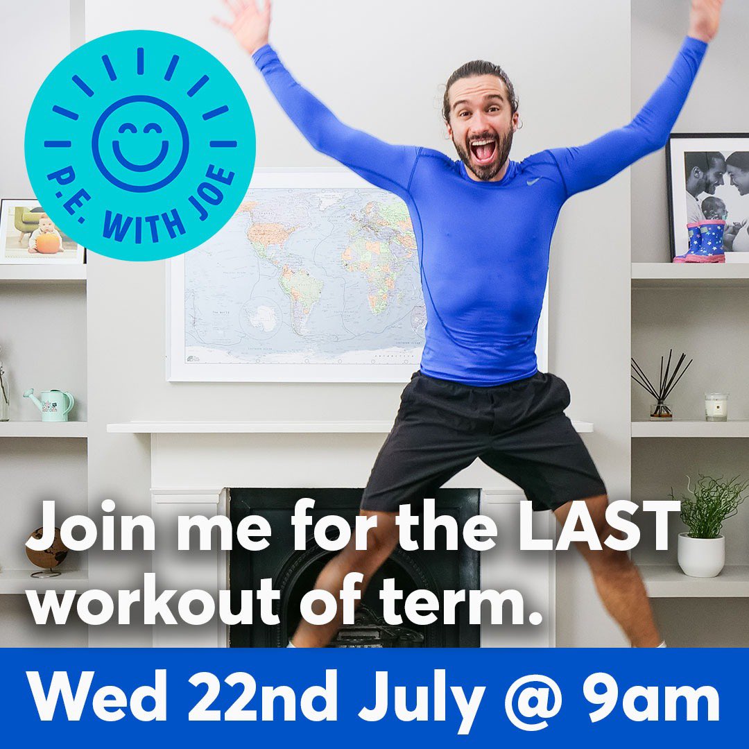 thebodycoach's tweet photo. Tomorrow will be the last #PEWithJoe 😔
Let’s make it a big one 🙏🏼
Please RT so we can get everyone involved 😊 https://t.co/8QuaYrprm3