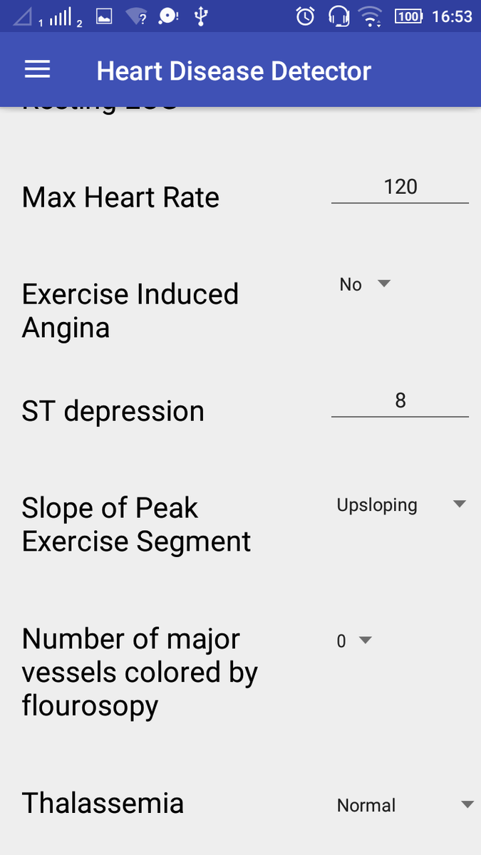 nDroidJava's tweet image. #Android #application detects the presence/absence of heart #disease based on 13 parameters feeded by the user | project on #github > bit.ly/2BnyDNe | #AndroidDev #java #sdk #opensource #healthcareIT #medical #ArtificialIntelligence #NeuralNetwork #AndroidApp
