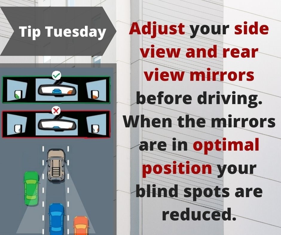 MasterDriveSA's tweet photo. Tip Tuesday: Adjust Your Car Mirrors for Maximum Visibility and Safety. Drive Safely!
#MasterDrive #TipTuesday #ArriveAlive #FleetManagement #DriverTraining #FleetSafety #driveOutCovid #MasterDriveCares https://t.co/SiSP1qYQwO