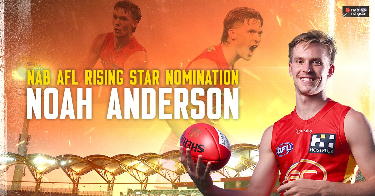 GoldCoastSUNS's tweet photo. Noah Anderson is our latest Rising Star nominee 🤩🤩🤩🤩 

#ChallengeAccepted 

👉 https://t.co/gIqnretPvv https://t.co/Mrgk3J0gbT