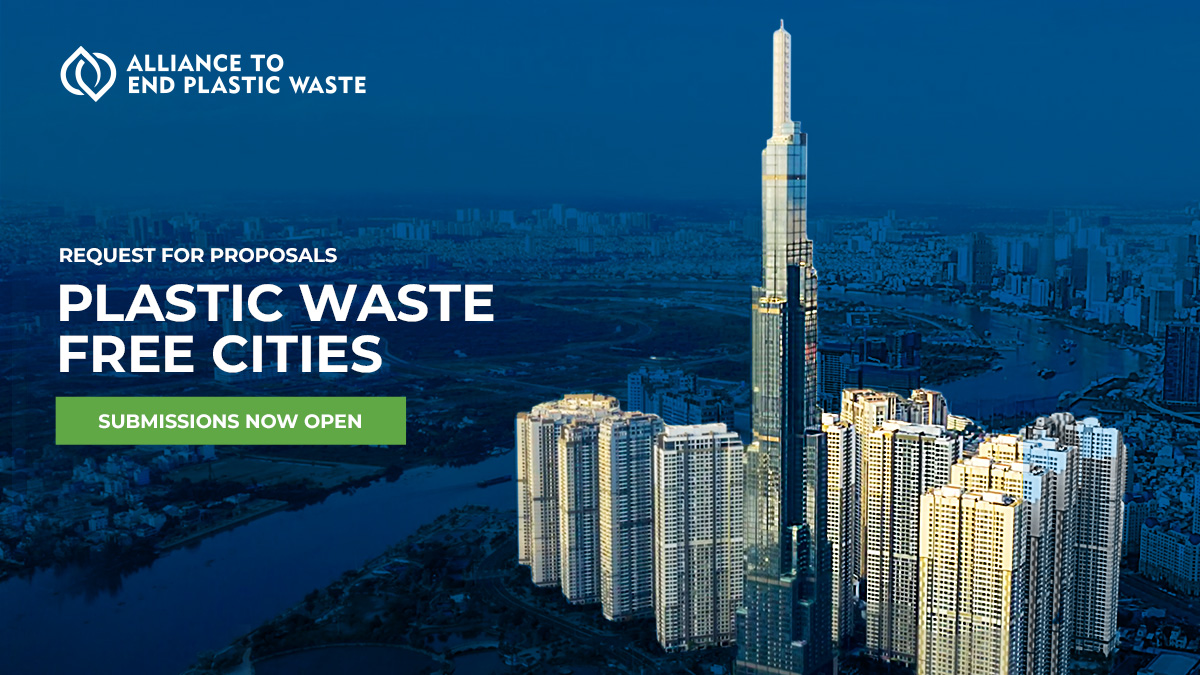 EndPlasticWaste's tweet photo. Request for Proposals for Plastic Waste Free Cities is NOW open!

We are requesting proposals on implementation of infrastructure in cities to eliminate leakage of plastic waste through collection and containment.  

For more details, visit https://t.co/pkwNsMc4Wx https://t.co/qc7GiZ66R8