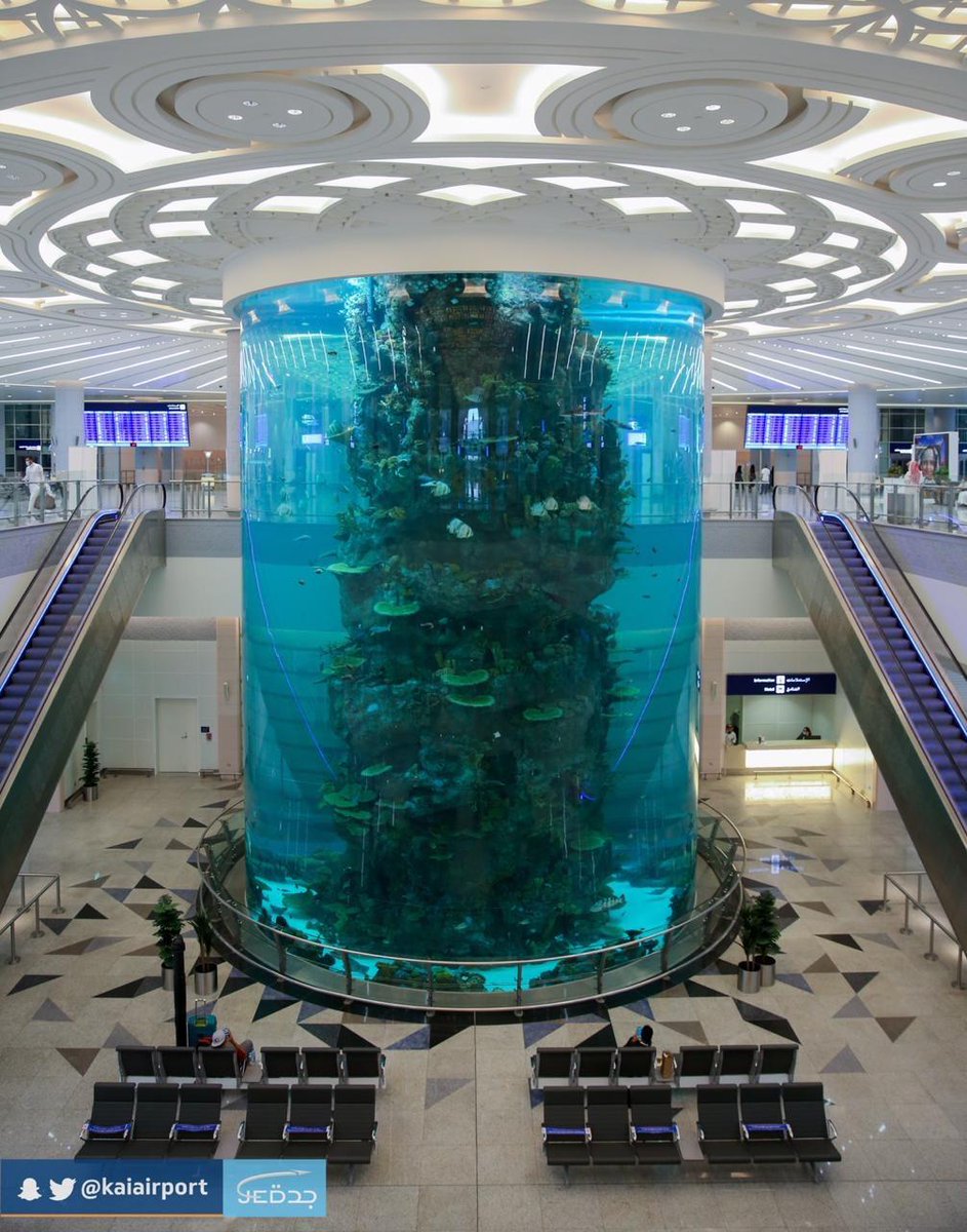 InalllangsTR's tweet image. #Suudi Arabistan, dünyanın en büyük balık havuzu olan Cidde Havalimanı&apos;nda açılış yaptı.

#SuudiArabistan
#InAllLanguages