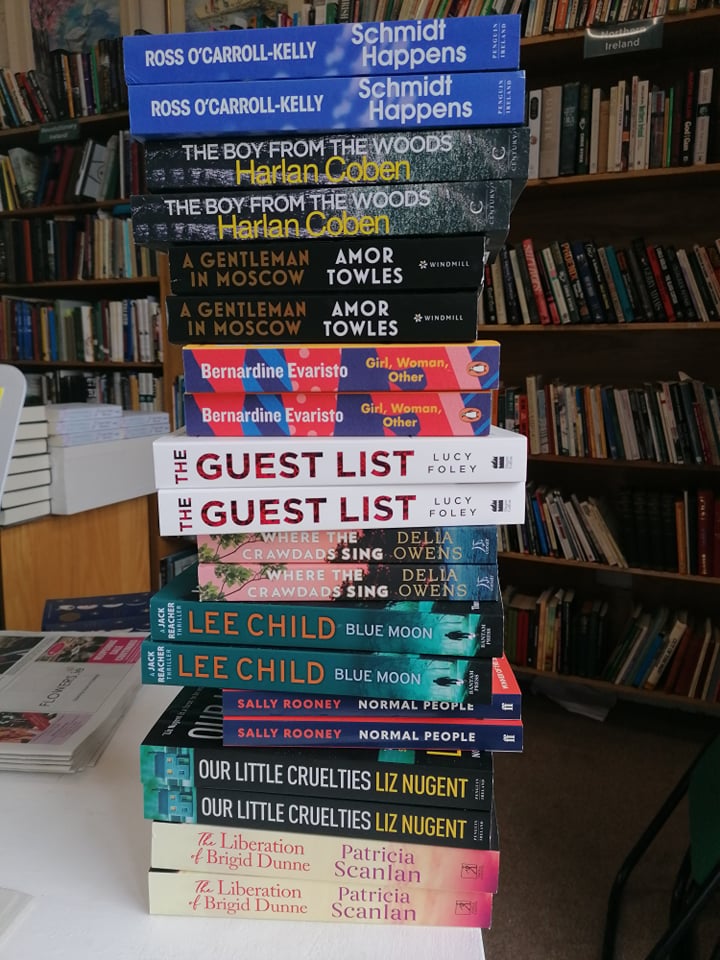 KennysBookshop's tweet photo. How's this for a lovely pile of new books! #pickingorders https://t.co/MubbGlopXV