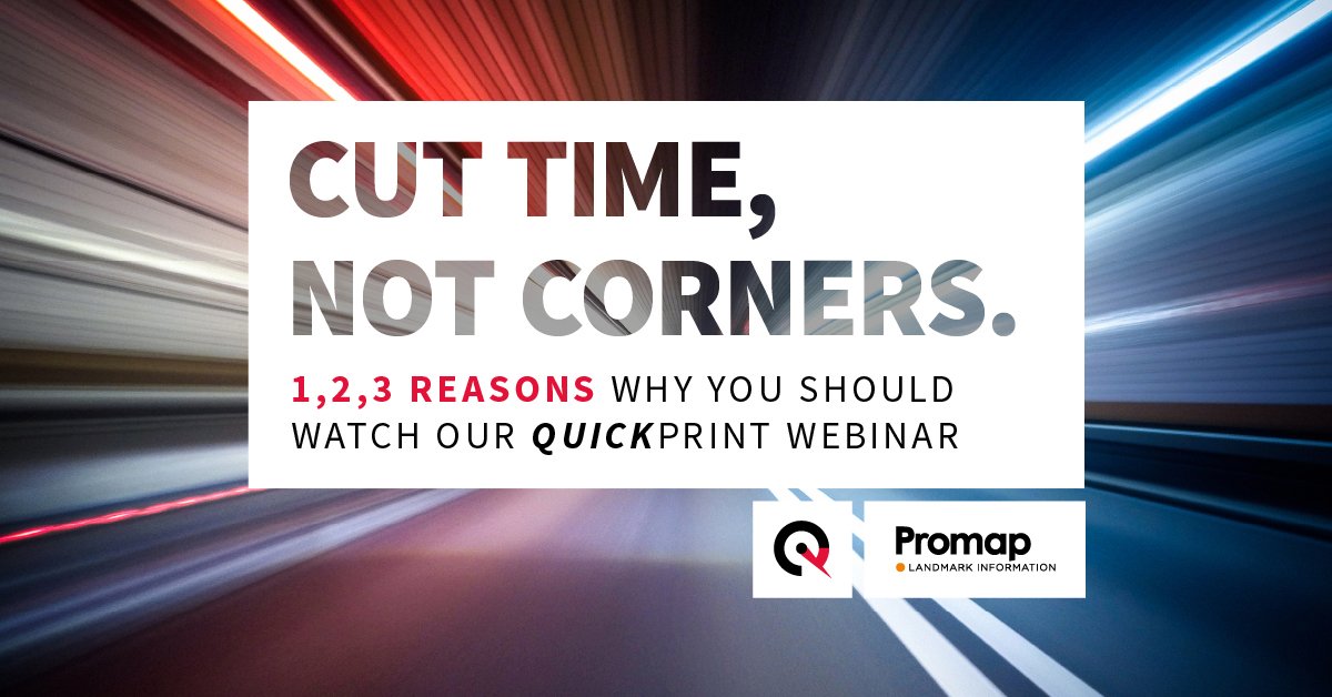 Promap's tweet image. QuickPrint makes mapping quicker and easier, without compromising on accuracy or quality. Join our webinar on Friday at 12pm when our experts will show you the new streamlined QuickPrint feature.Register for this free webinar now! #quickprint #promap hubs.ly/H0sMx2m0