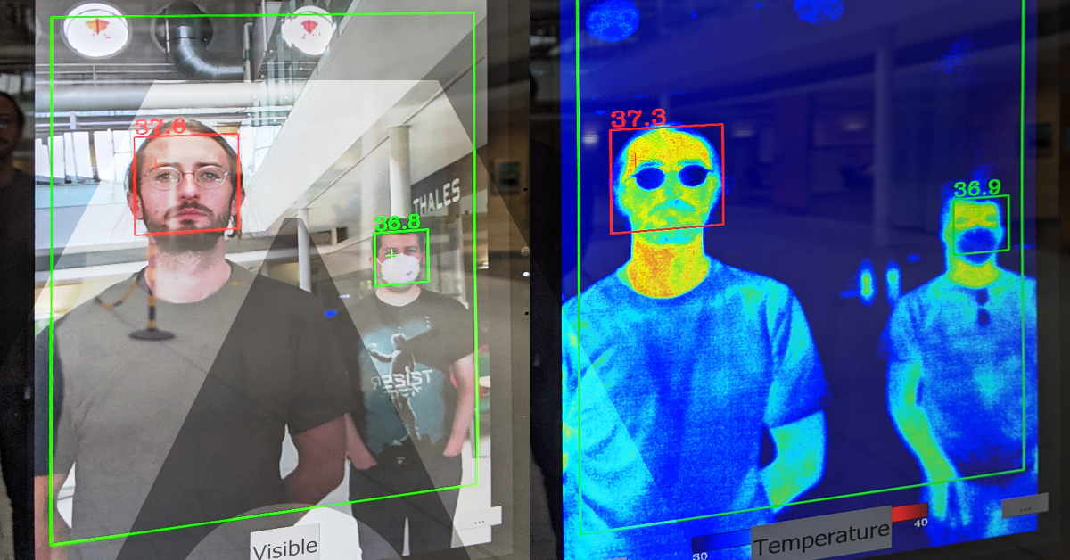 ThalesUK's tweet photo. Thales and @NHS trial potential 'game-changer' in fight against #COVID19 by combining #AI with thermal imaging and clinical evidence: https://t.co/8kYo1qp4Rc https://t.co/rMSVKPssMN