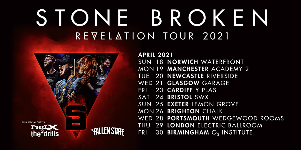 Ents24's tweet photo. Presale // @StoneBroken_ are heading out on their biggest ever UK tour this April. Get tickets at 10am Thursday - 24 hours before general sale: https://t.co/aZdaYTToHw https://t.co/edgjXqGpla