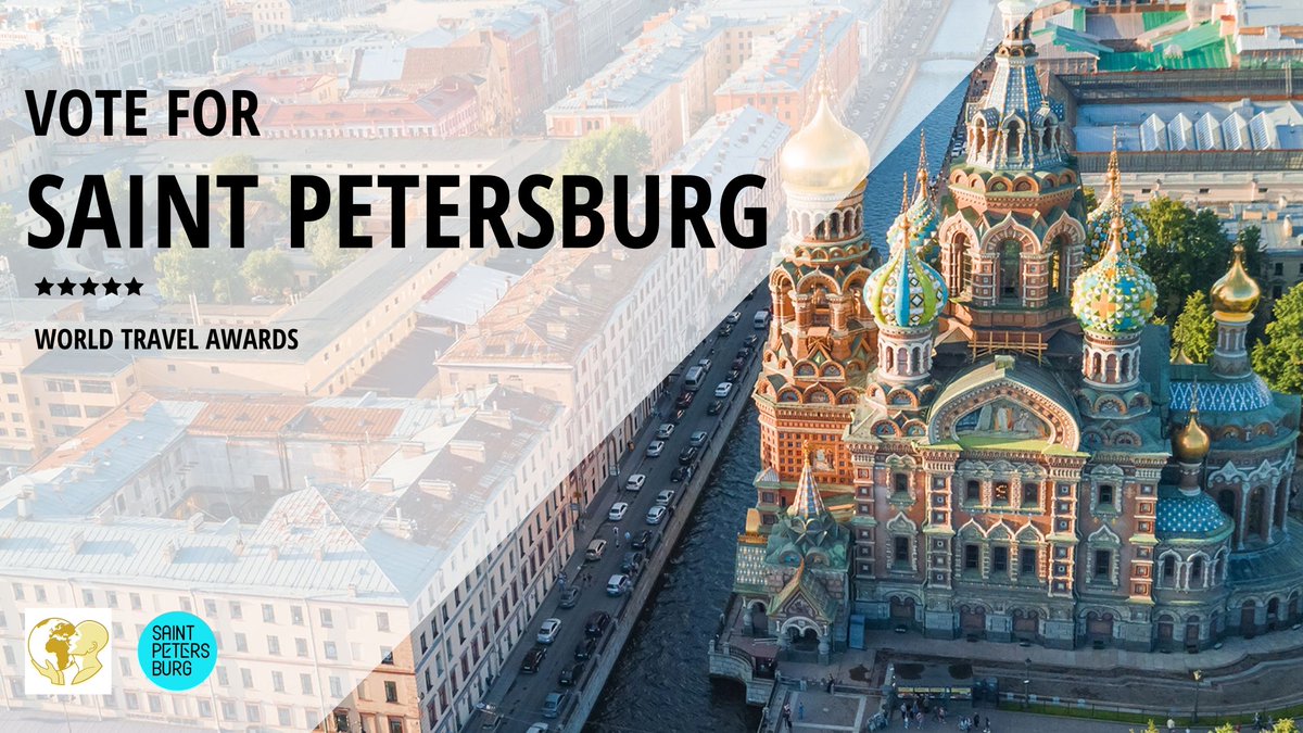📣Saint Petersburg has been nominated for the prestigious annual award <a href="/WTravelAwards/">World Travel Awards</a>!

We kindly invite you to take part in the voting, which will continue until 17 of August with anyone registered on the <a href="/WTravelAwards/">World Travel Awards</a>. 
Сlick the link and find out more: saintpetersburgcb.com/en/news/1237/