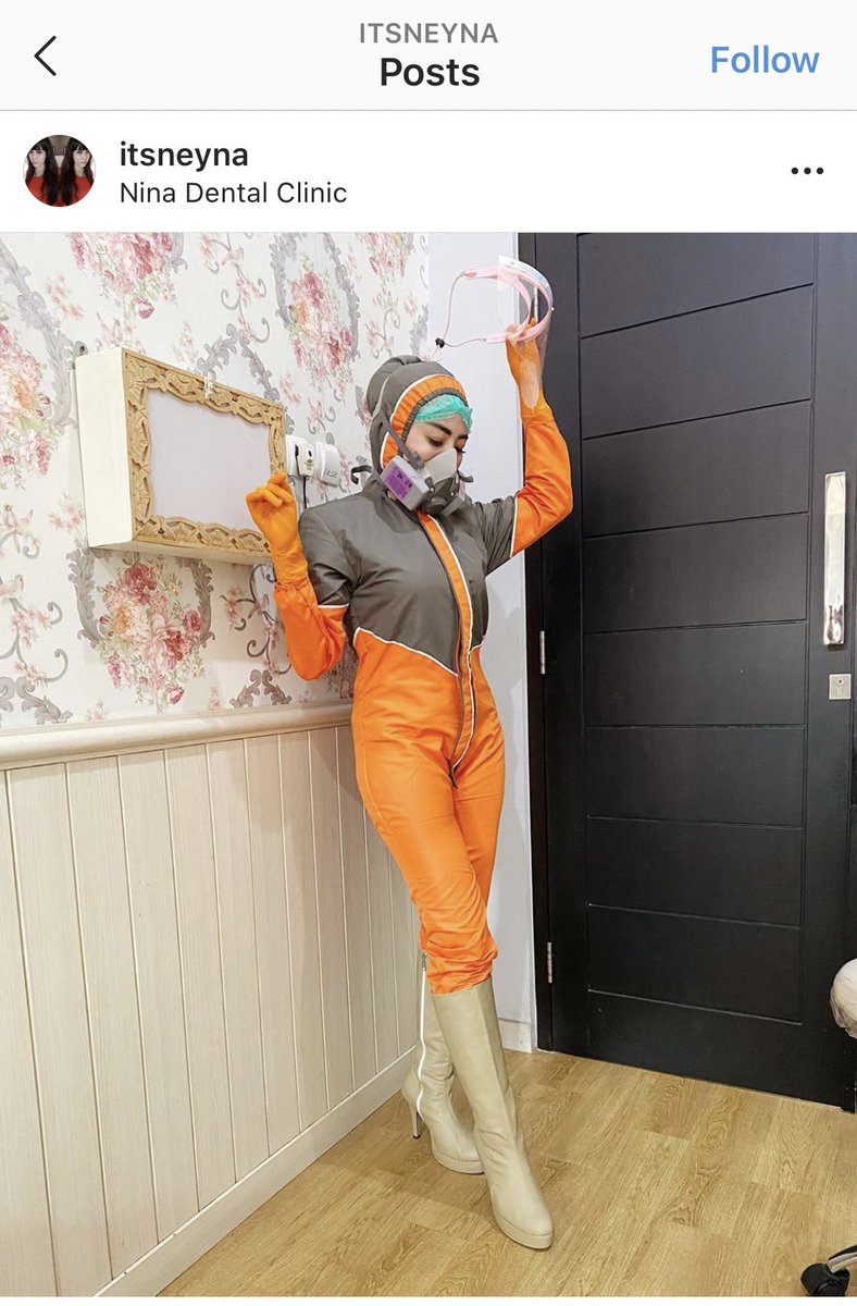 deddyhuang_'s tweet photo. Temanku dokter gigi, bagikan gambar ini. Jadi ini dokter gigi di Malang yg bikin sendiri APD level 3.

Keren banget ya biar praktek tetap fashion. https://t.co/aKuZsGL8K5