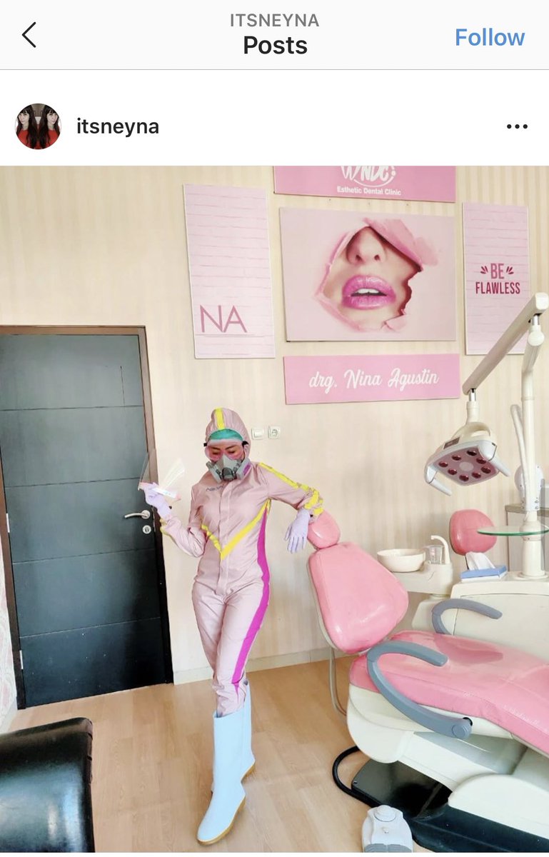 deddyhuang_'s tweet photo. Temanku dokter gigi, bagikan gambar ini. Jadi ini dokter gigi di Malang yg bikin sendiri APD level 3.

Keren banget ya biar praktek tetap fashion. https://t.co/aKuZsGL8K5