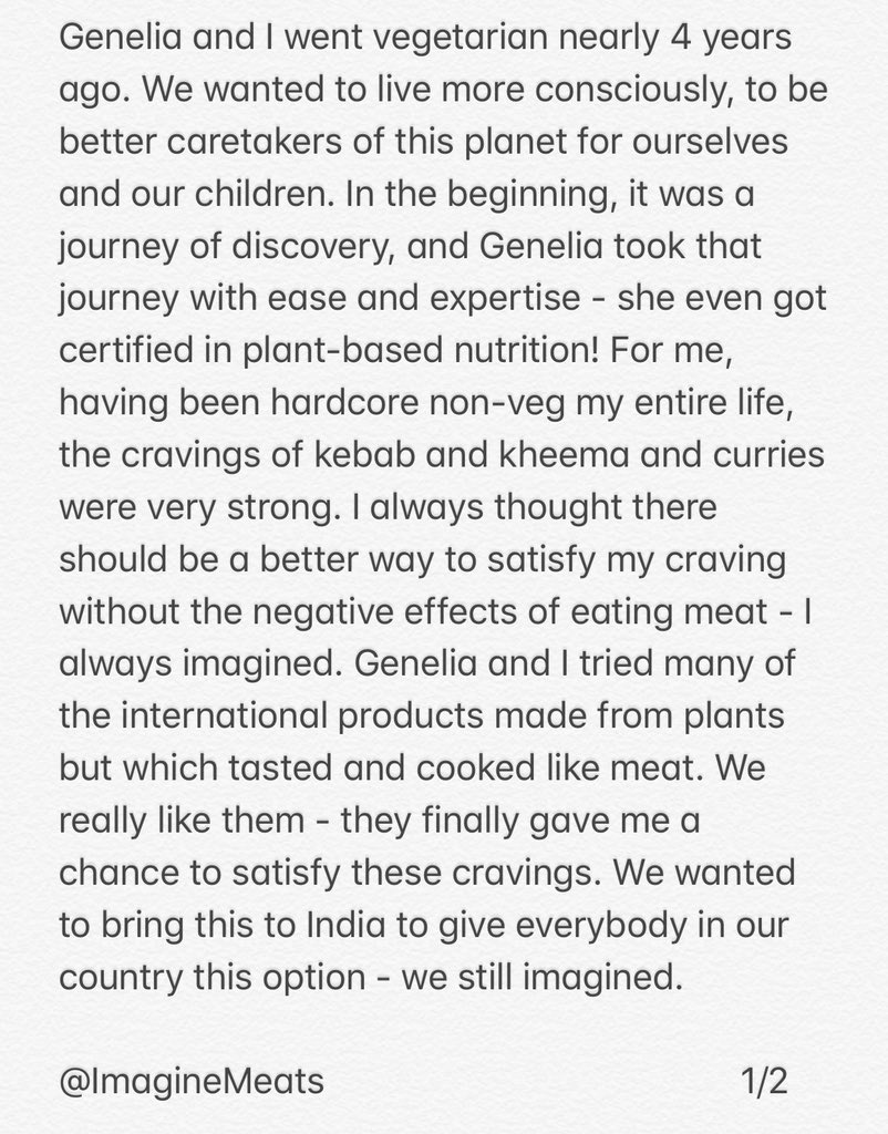 Riteishd's tweet photo. And our journey begins @ImagineMeats @geneliad https://t.co/4nEIEIJy2G