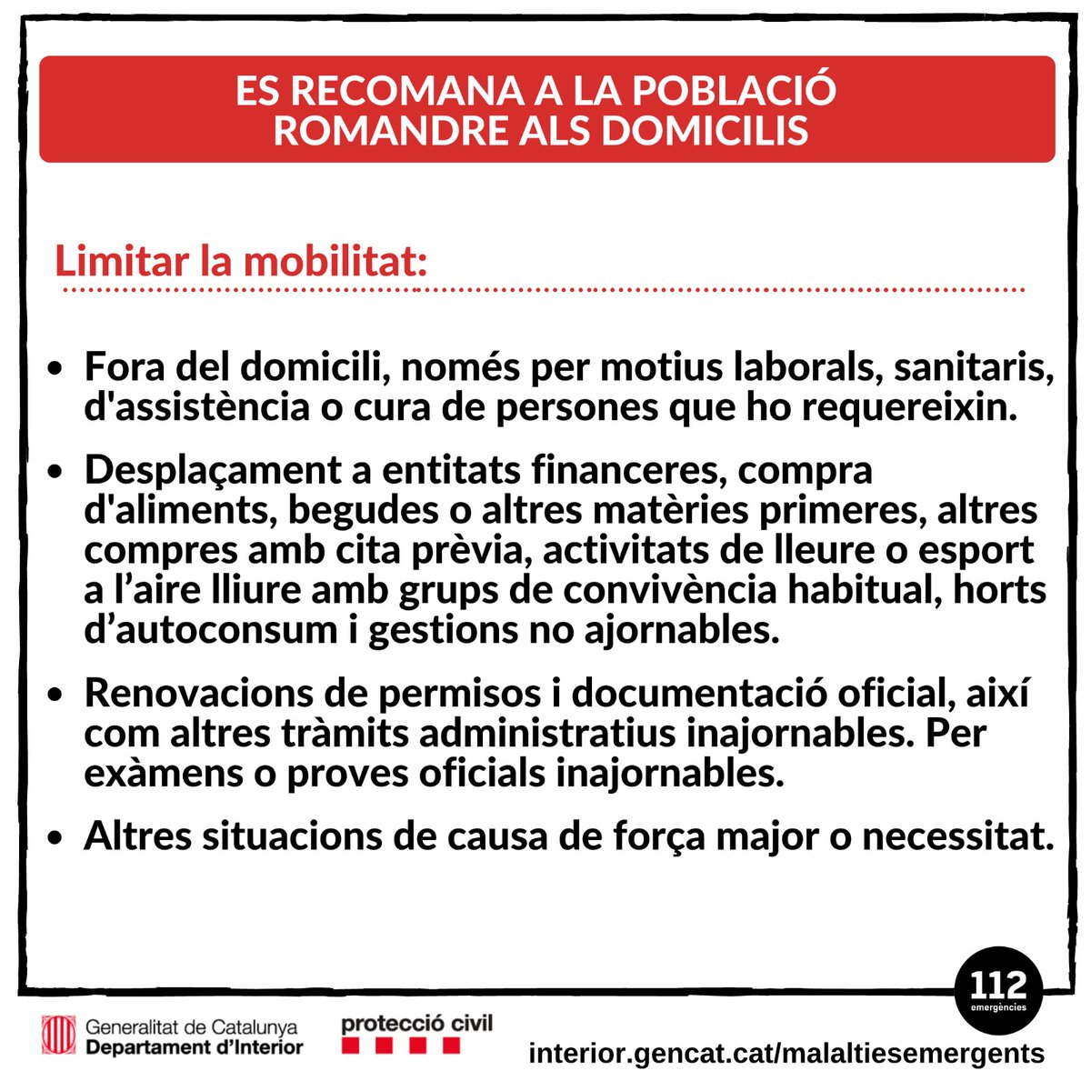 emergenciescat's tweet photo. FAQs de butxaca. Informació de servei. #protecciocivil #COVID19 https://t.co/iUXyYeEqYe