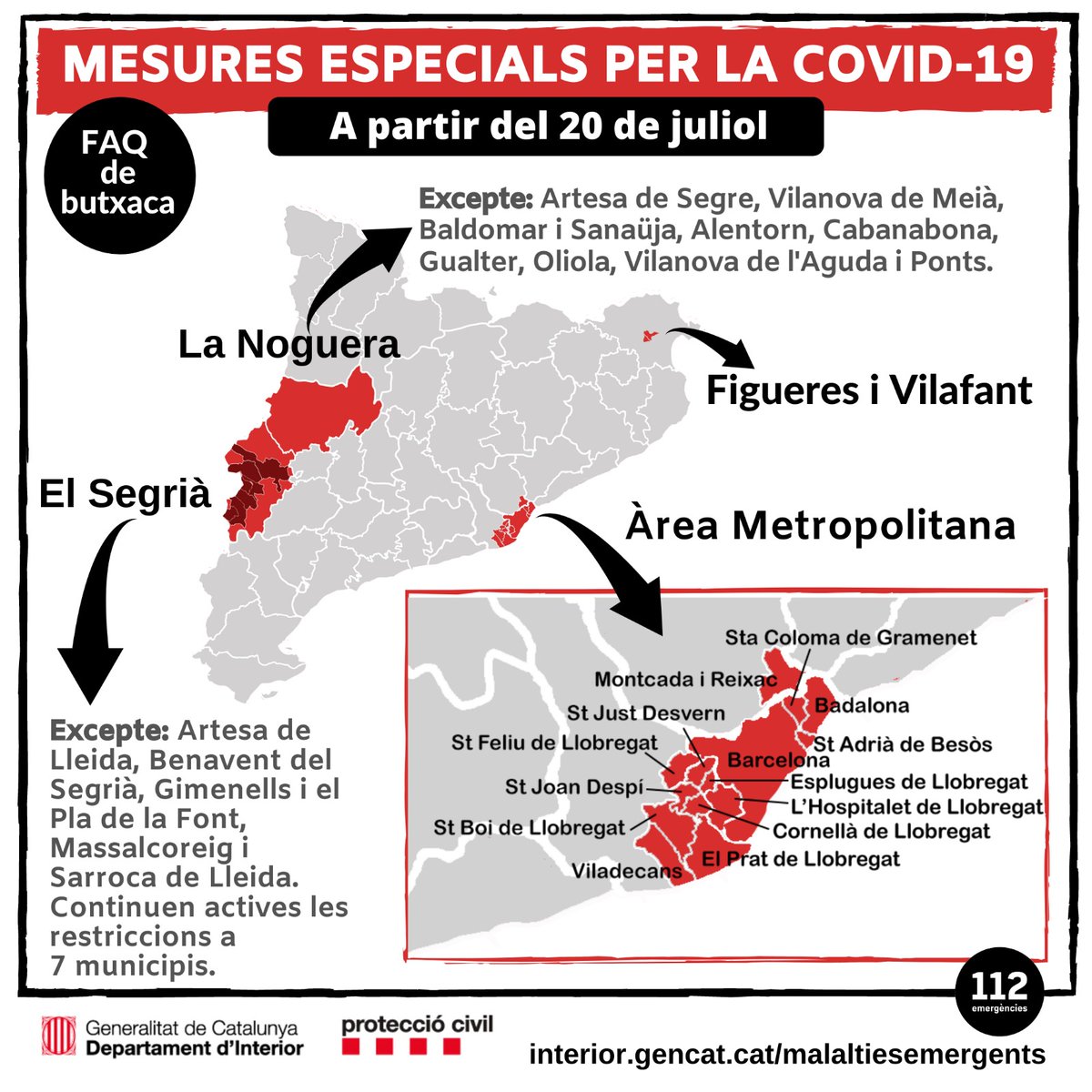 emergenciescat's tweet photo. FAQs de butxaca. Informació de servei. #protecciocivil #COVID19 https://t.co/iUXyYeEqYe