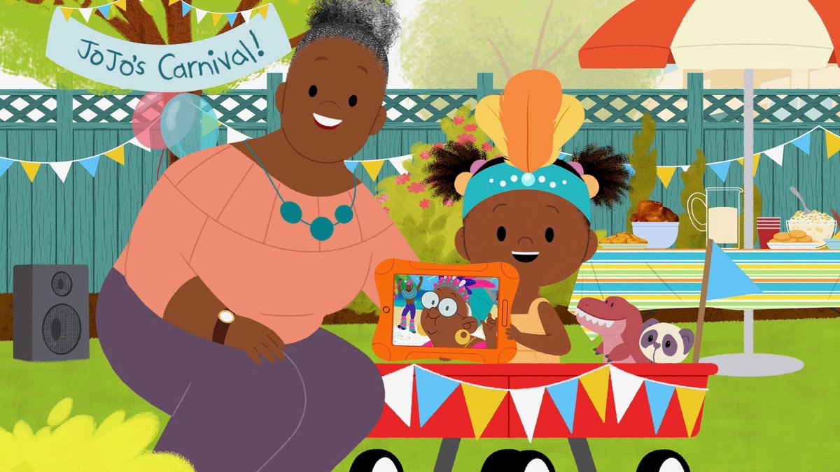 SaintLuciaUK's tweet photo. Celebrating new episodes of JoJo &amp; Gran Gran on CBeebies with a #SaintLuciaCarnival 🎉🙌🏾

Join in the fun weekdays at 5:25pm or @BBCiPlayer: https://t.co/IgZz8Amf2e

#JoJoandGranGran #MySaintLucia https://t.co/zmeyETQkAo