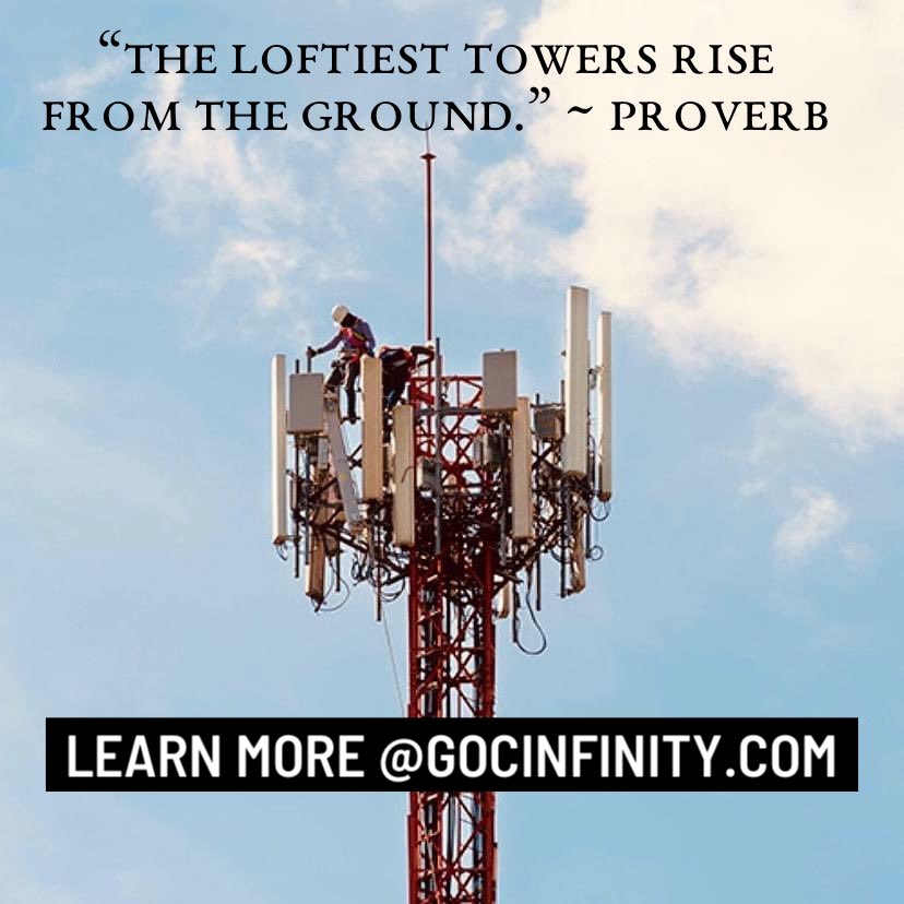 gocinfinity's tweet photo. Here @gocinfinity weโre climbing high everyday to keep us all connected. #Connectivity #CellPhone #celltowers #wirelessconnect #climbing #High #Telecom https://t.co/BuX1KIX0CF