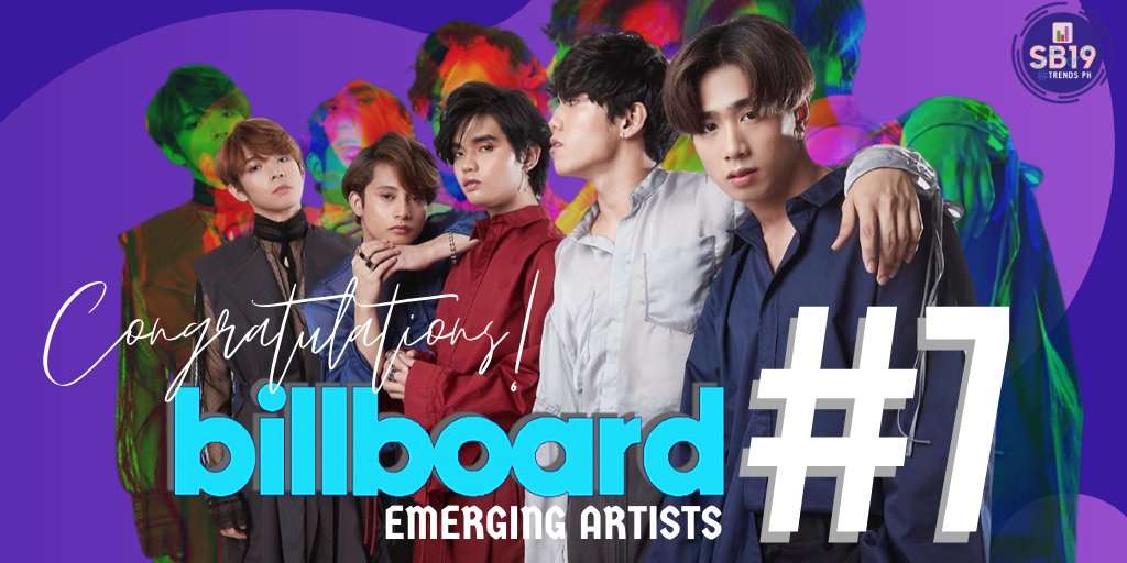 sb19update's tweet photo. @SB19Official is the first Southeast-Asian Act to have record atleast (2) Top 10's in 2 Different Billboard Charts!

SB19 7thEmergingArtist
@SB19Official
#ATINxSB19Website https://t.co/Z1uqeJu7BQ