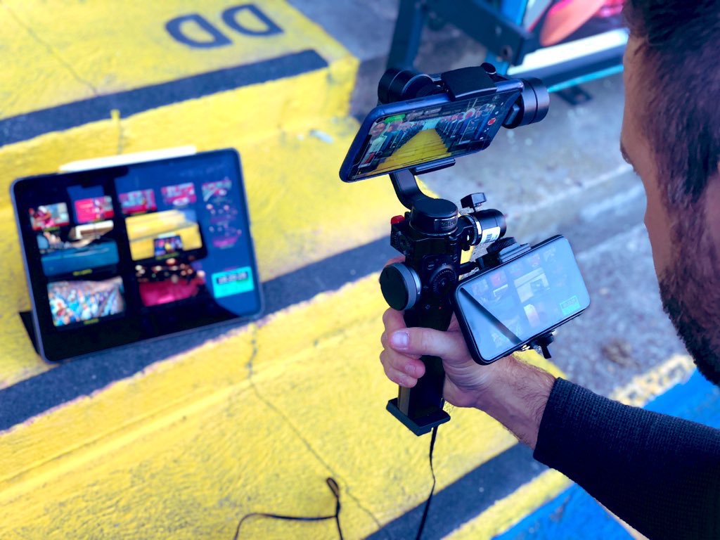 MobileViewpoint's tweet photo. How smart is this? Send 1 @SonyProUSA ENG cam to @BBCLookNorth using a #WMTlive #Agile. And a 2nd shot using our #Webstreamur app from a gimbal. All arriving in sync at the MCR, and viewed remotely on an #iPadPro
๐ท @MikeyBCameraman is at it again!! https://t.co/5omkl7EK5B