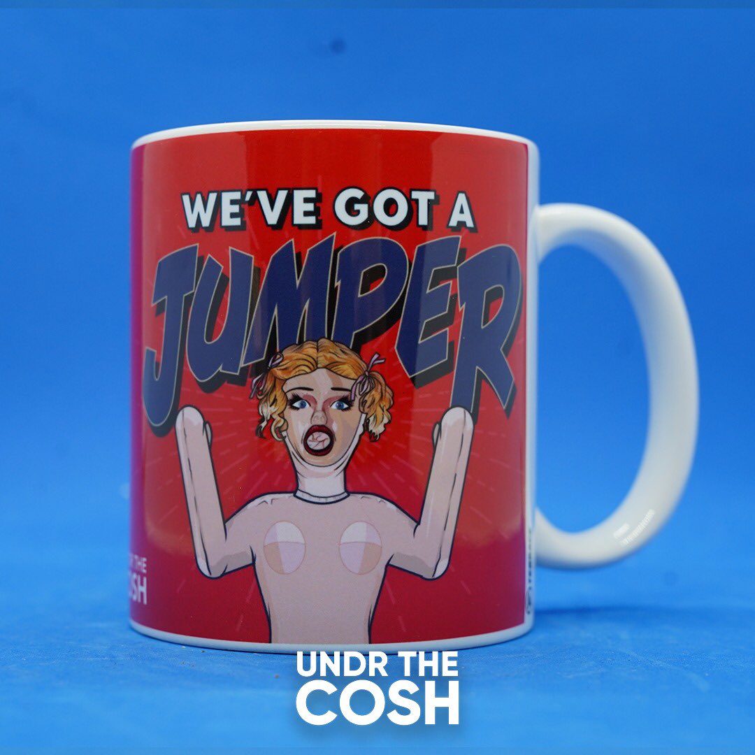 UndrTheCosh's tweet photo. What a bunch of mugs!

We've teamed up with @theterracelife to release some mugs celebrating some high/lowlights of the podcast so far! 

https://t.co/R7qGVPlalx… https://t.co/XPUa2SyeYc