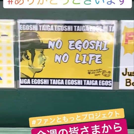 ケロハチ Csセカンドステージ進出の願をかけて毎日虎戦士描画中 甲子園のベンチに掲示してもらえました 早く江越の打席が見たい 阪神タイガース 江越大河 ファンともっとプロジェクト