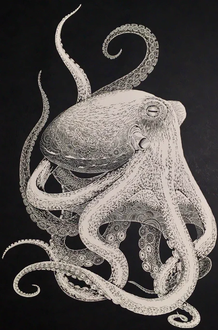 私の作品が好きだと言ってくれる人の事を、私は仲間だと思っている。
#切り絵 