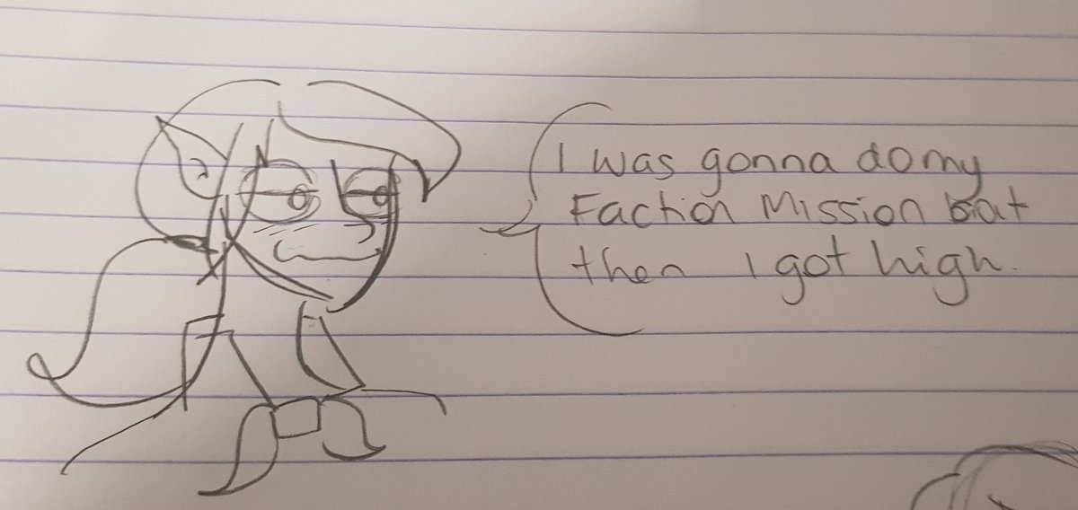 Artifft's tweet photo. Flipping through my old sketchbook for Pathfinder and I found this out of context sketch.

#Pathfinder #Artifft #Circa2011 https://t.co/L84WR1pPrY