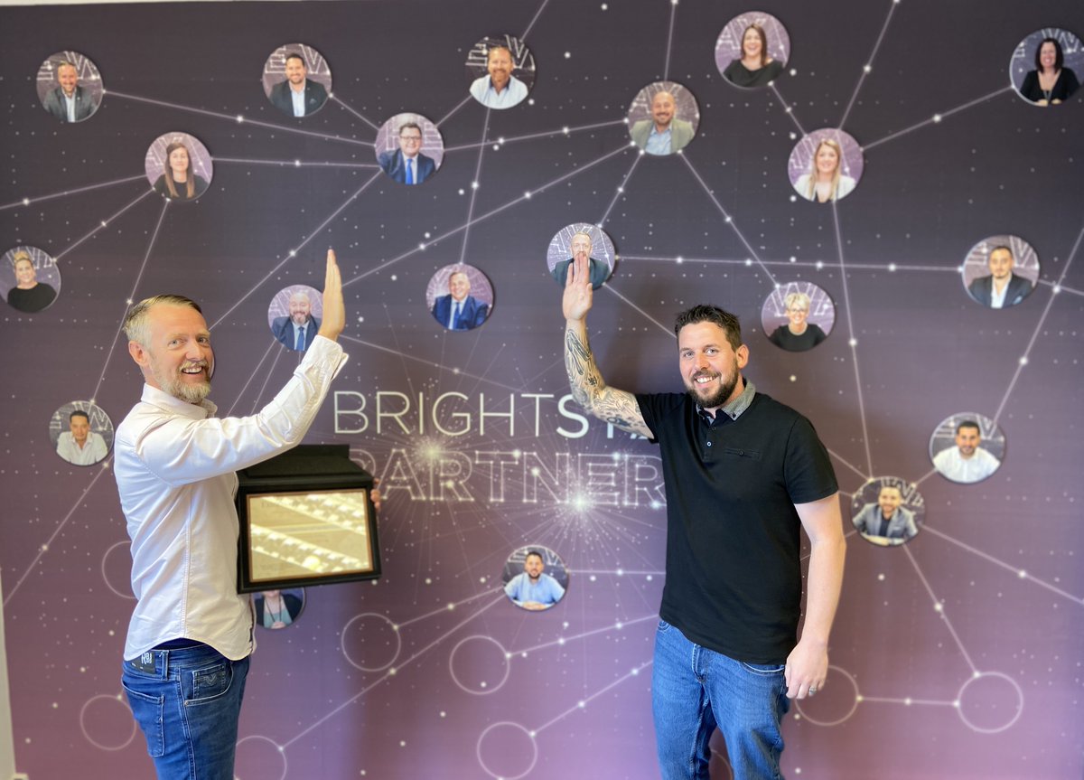 BrightstarFin's tweet photo. Congratulations to our two most recent #BrightstarPartner's  @shelleyk150 and Adam Fulcher, both celebrating 5 years service as a member of our team! Thank you! #Partners https://t.co/YvRNajjBxN