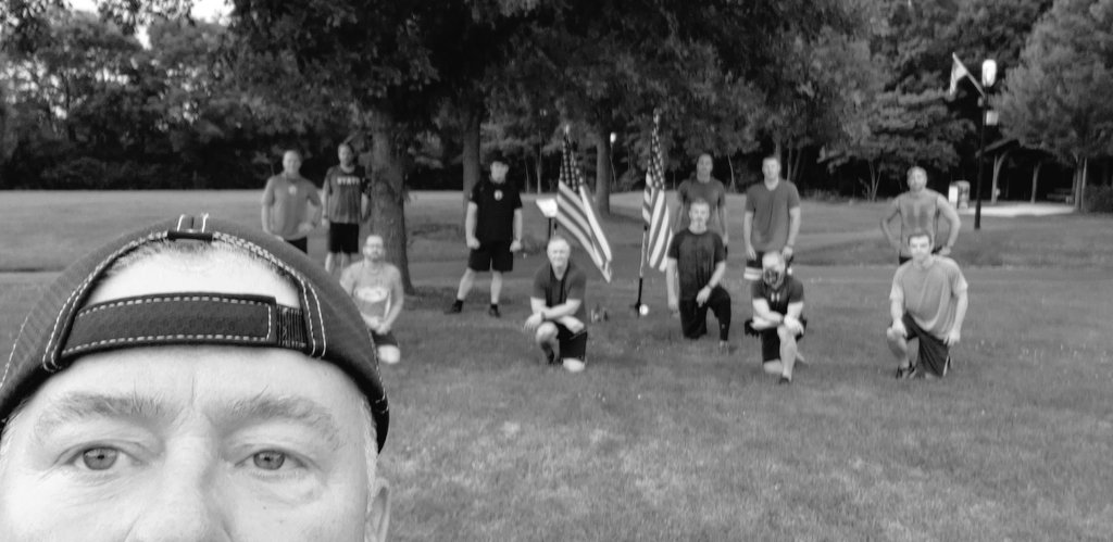 F3TheColosseum's tweet photo. Boston Butt Les 11 PAX with a 5 min AMRAP fitness test, Burpees, Air Squats, Big Boy sit-ups, Merkins and a timed one mile run https://t.co/eLCGcqO3yA