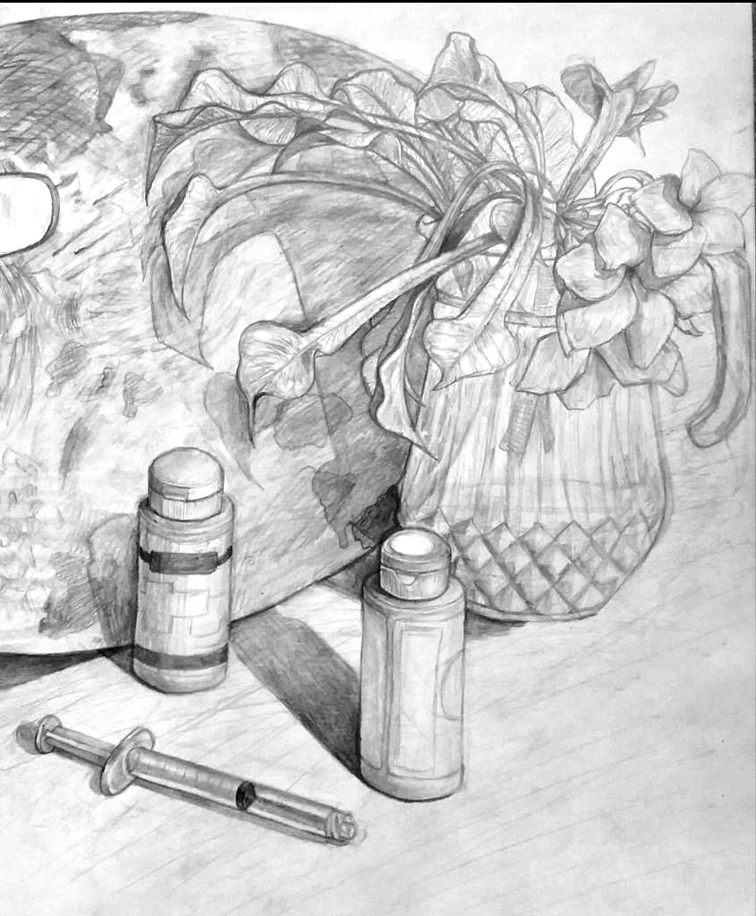 saibahamas's tweet photo. Our Fine Arts students did not come to play this year. #SAI2020 #Bahamas #Bahamianart #art #drawing #stilllife https://t.co/iKscXLgLZY