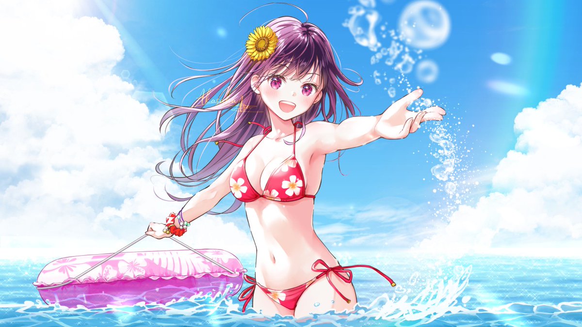 朱坂明紗 Sur Twitter 夏っぽいイラストいかがですか Pixivにも少し大きいイラストアップしてます Summer T Co Eeox1swou1 T Co 1gamxbzvnm Twitter