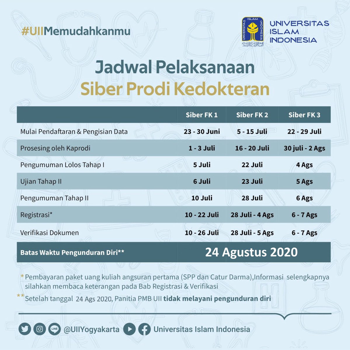 fkuii's tweet photo. Join us &amp; be a good muslim doctor!Saatnya kamu bergabung dengan salah satu FK terbaik di Indonesia! https://t.co/02zpcM5tyH