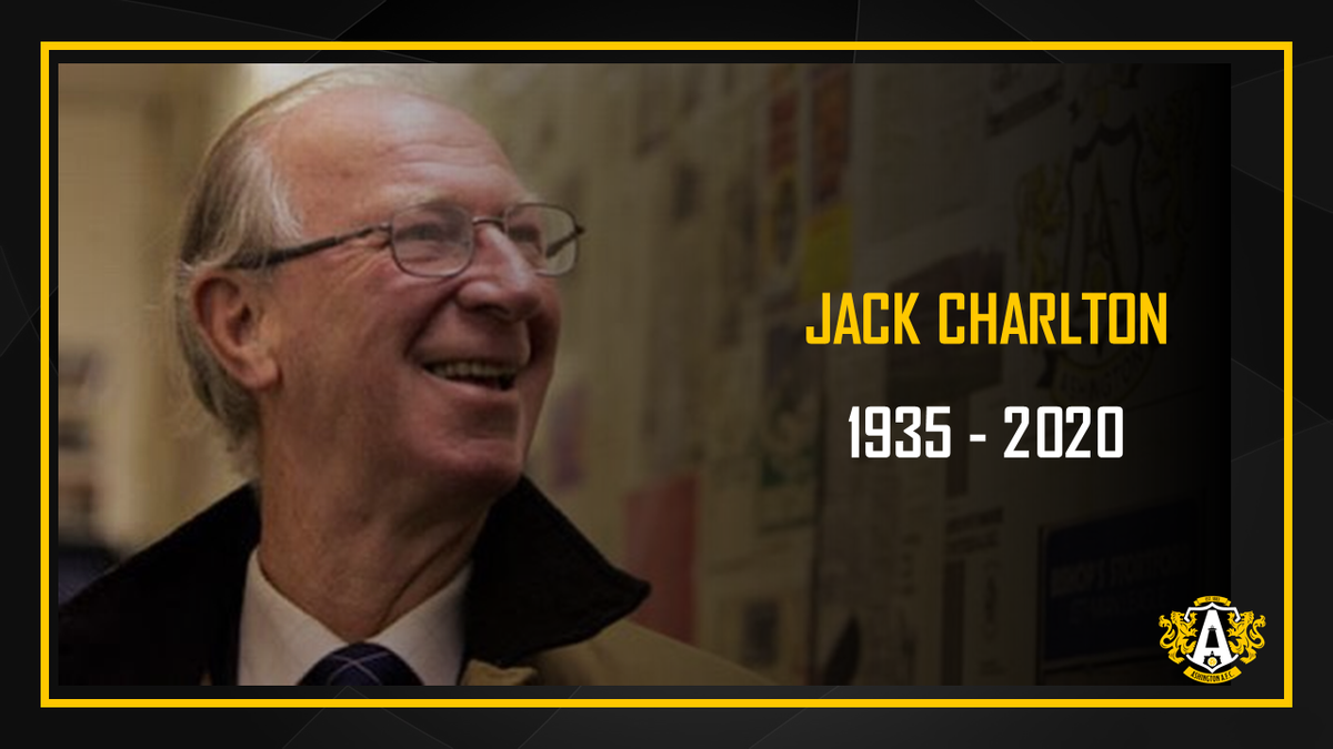 The thoughts of everyone at Ashington AFC are with the family and friends of Jack Charlton as he is laid to rest today!

Farewell Jack!